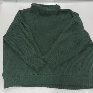 Green cowl neck oversized aerie sweater